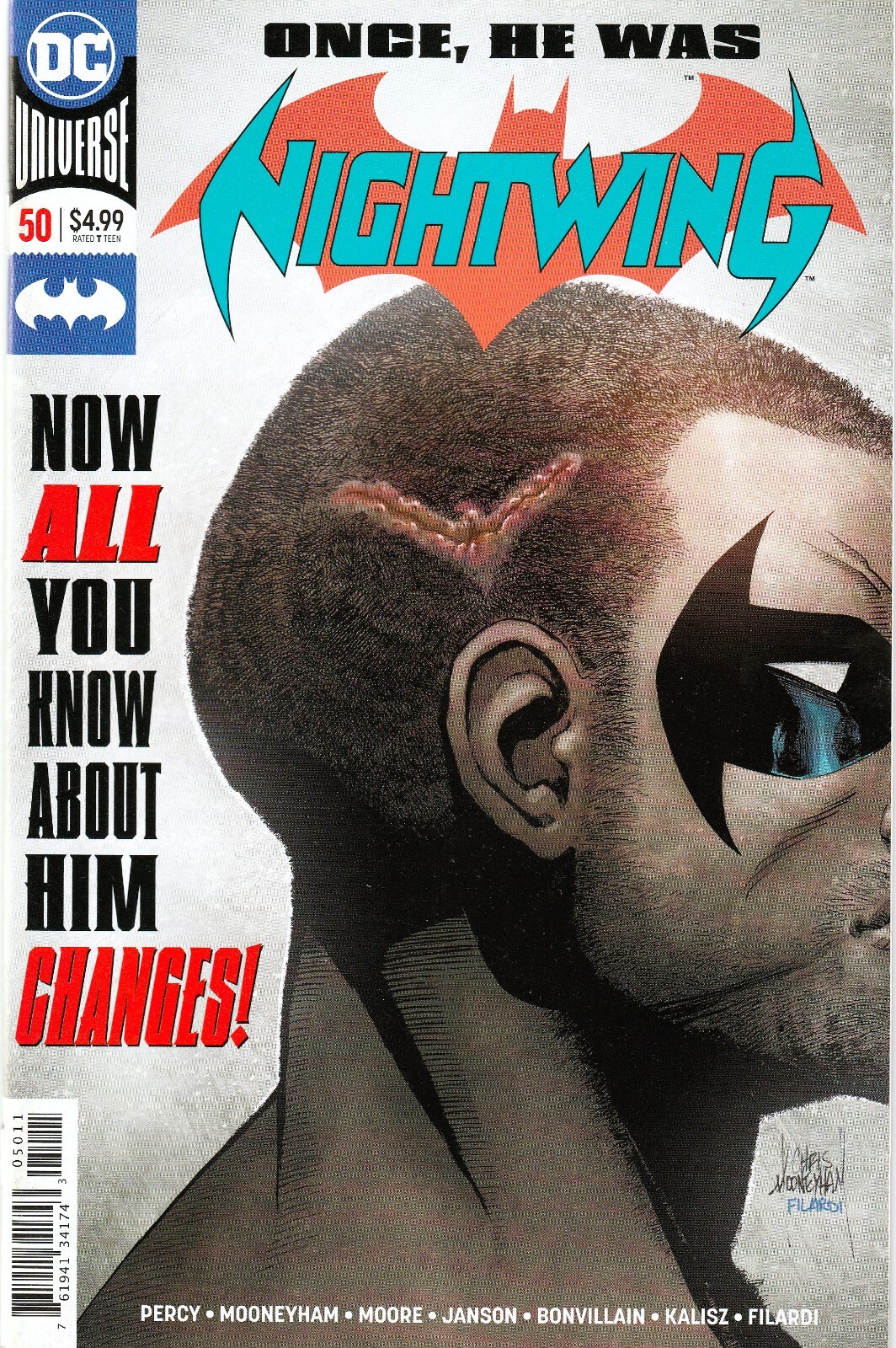NIGHTWING #50 (2016) BEN PERCY / CHRIS MOONEYHAM ART & COVER ~ UNREAD NM