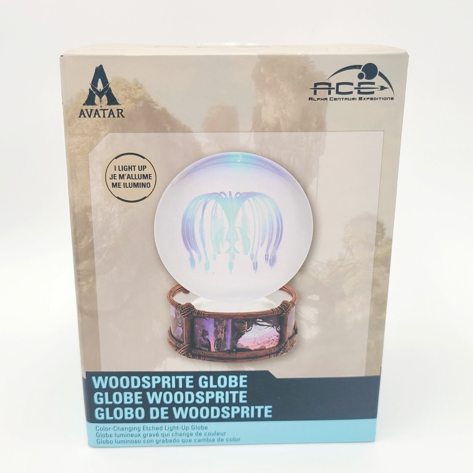 2026 Disney World Parks Avatar Woodsprite Color Changing Etched Light Up Globe