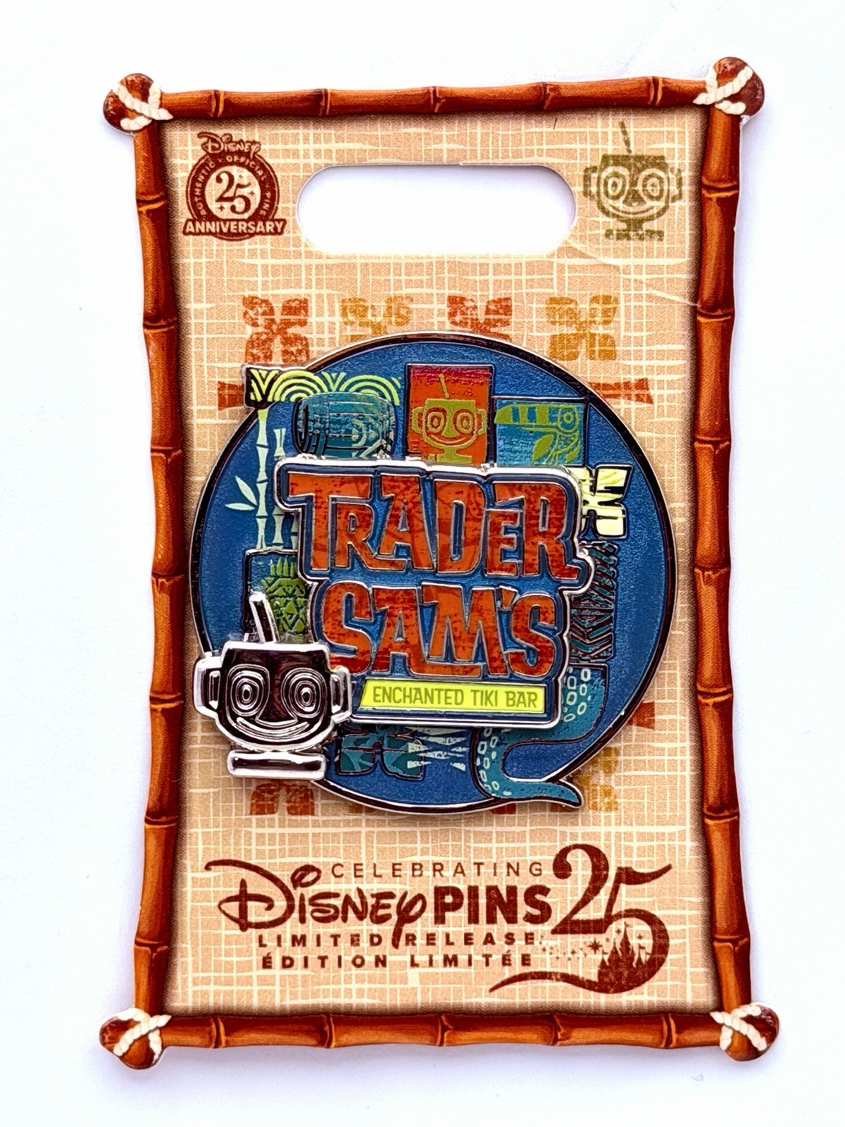 Disneyland Exclusive Trader Sam’s Attractions Pin 2025 Enchanted Tiki Bar LR
