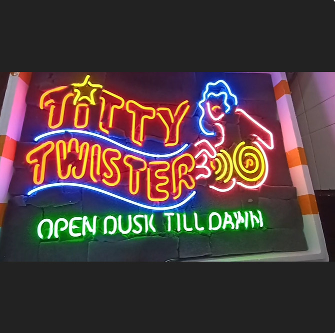 Titty Twister From Dusk Till Dawn 24″x20″ Neon Sign Light Lamp Bar Party Glass