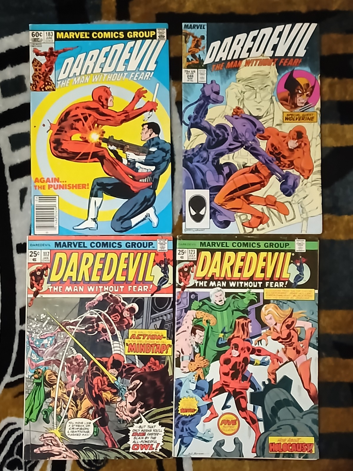 Marvel Comics Group Daredevil Comic Book Lot of 4 Punisher Wolverine
