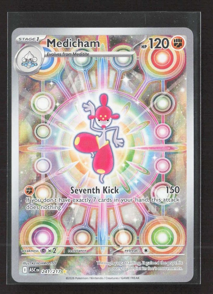 2026 Pokemon ME: Ascended Heroes Medicham #241/217 Illustration Rare DV2236