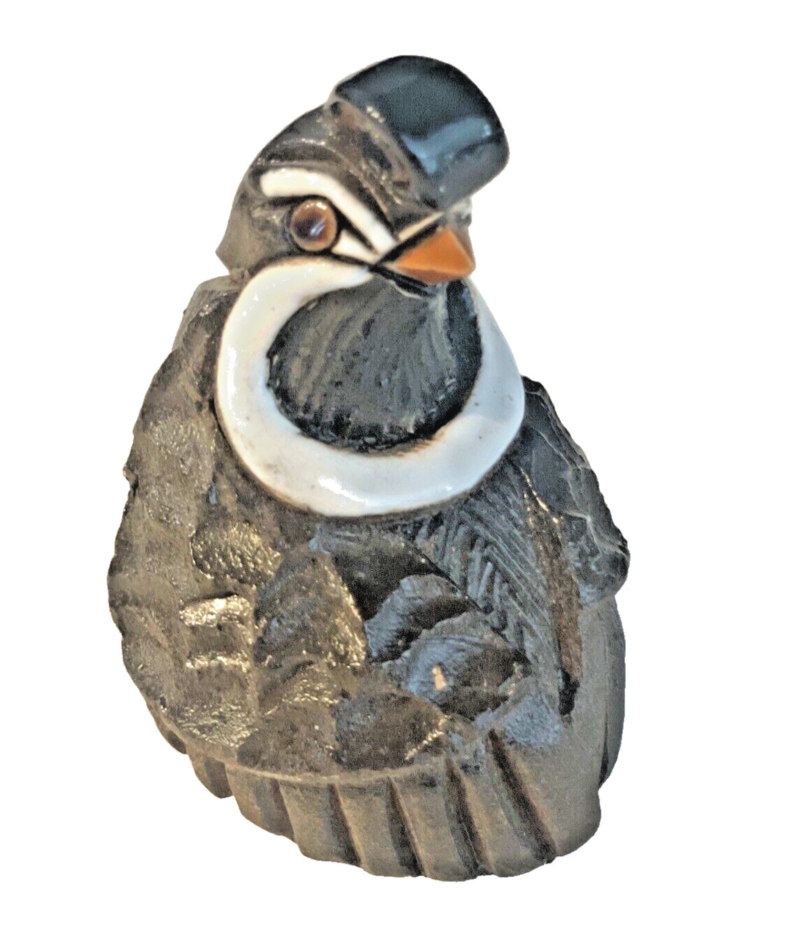 Quail Figure Artesania Rinconada Signed Uruguay Art J J Madison Co Vintage 2 x 3
