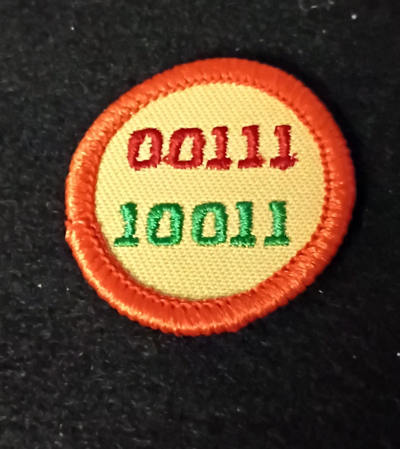 Girl Scout Junior 1980-2001 COMPUTER FUN BADGE Sew on Patch