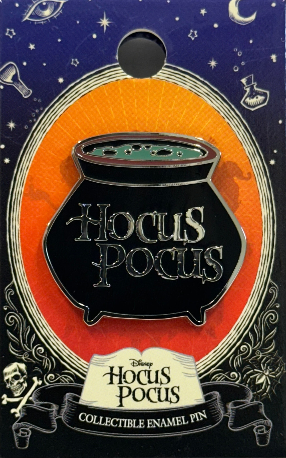 Enamel Pin – Disney – Hocus Pocus Logo Embossed Lapel Pin Badge Trading NEW