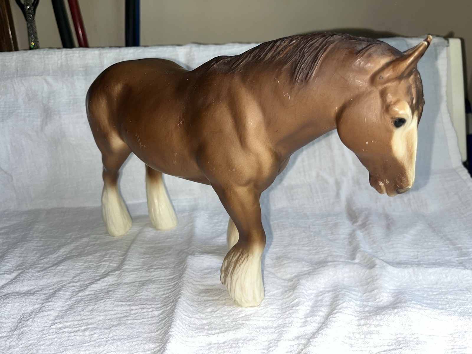 Breyer #96 Shire Honey Sorrel Mare 1970s C. Hess Traditional USA Mark Vintage