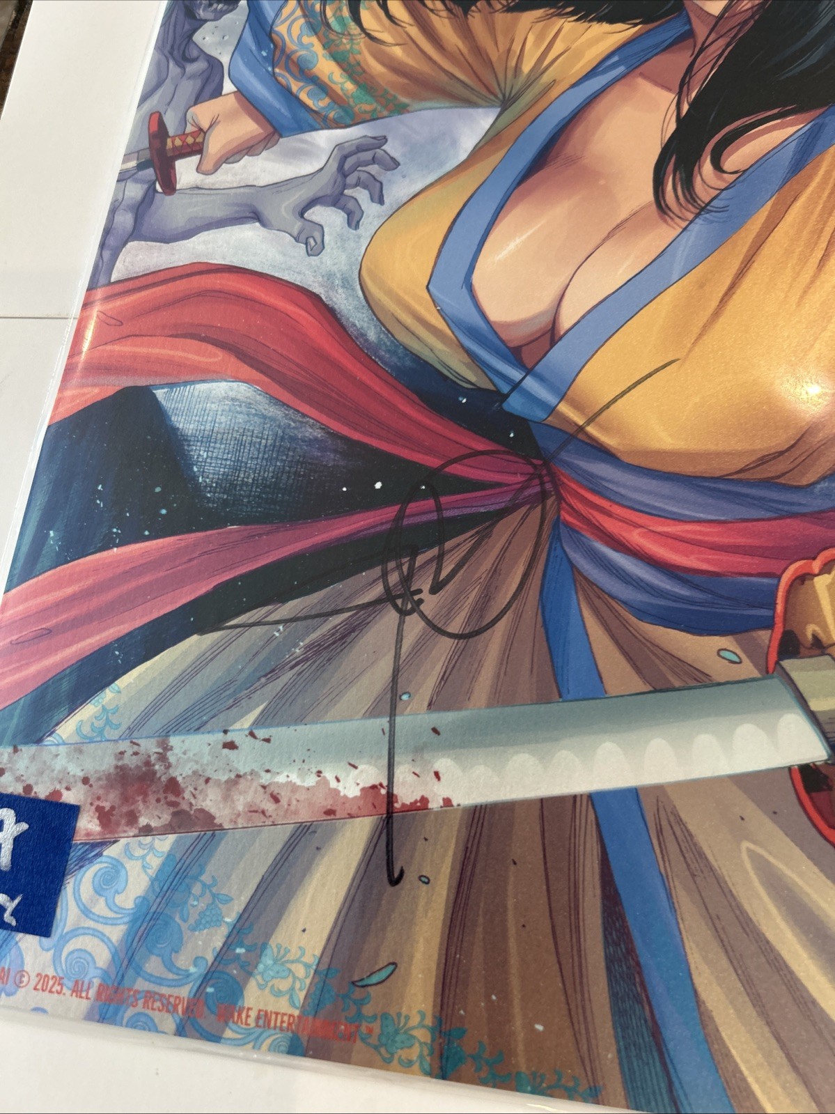 ✨ Dead Samurai #1 Comic Book Poster Print 11×17 Signed By John Dolmayan ✨COA
