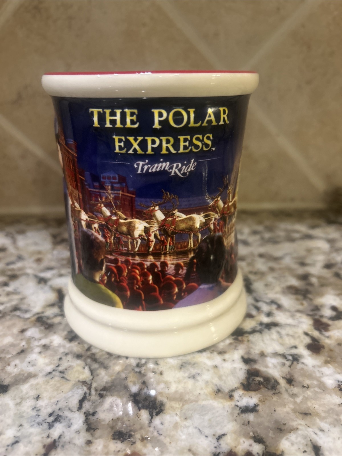 The Polar Express Train Ride 3D Raised Ceramic Hot Chocolate Mug Movie