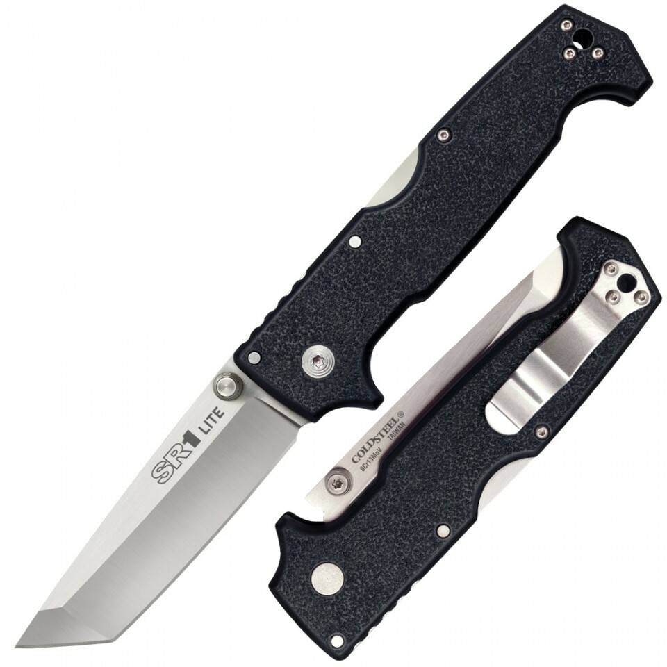 Cold Steel SR1 Lite 4″ 8Cr13MoV Tanto Blade Griv-Ex Handles 62K1A