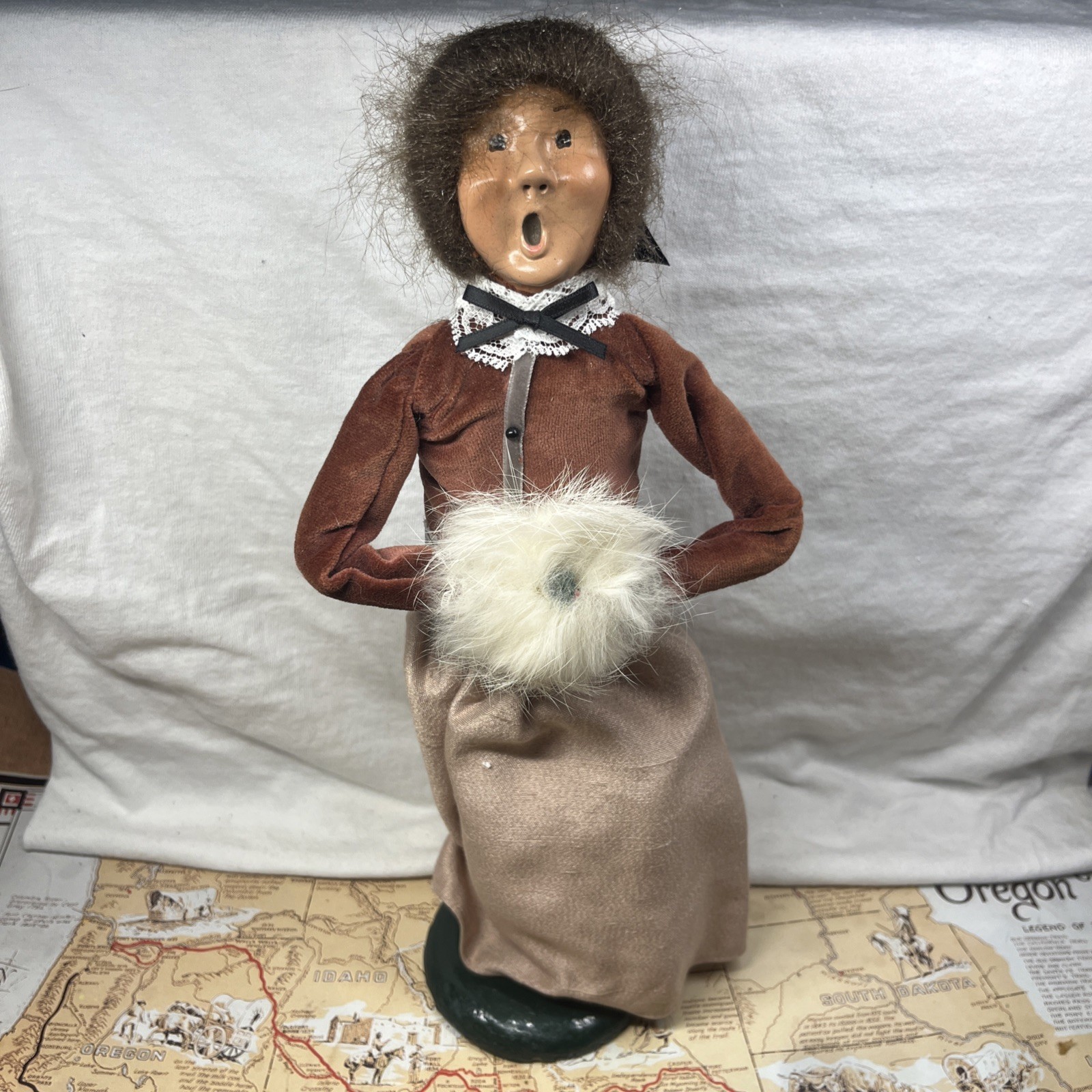 Vintage Buyer’s Choice THE CAROLERS 1986 Victorian Woman 12” With Fur Muff