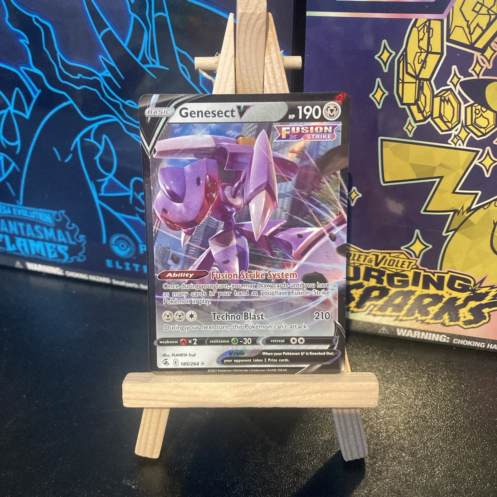 Genesect V – 185/264 – SWSH08: Fusion Strike – Holo – NM