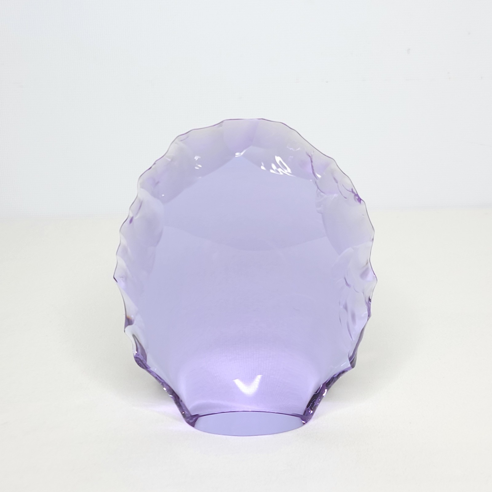 Neodymium Glass Iceberg Paperweight Glass Sculpture Purple Blue Shift