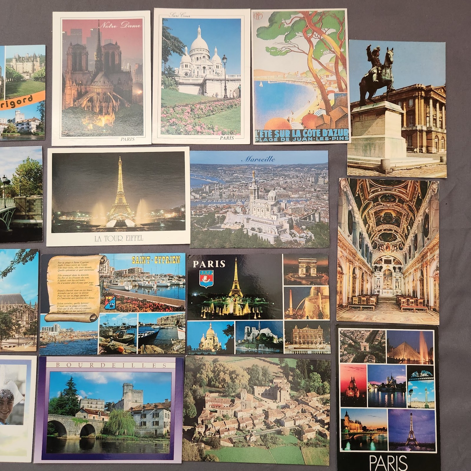 Lot of 43 FRANCE Chateauroux RPPC Reims Cathedral Postcard 1900-2000’s City VTG