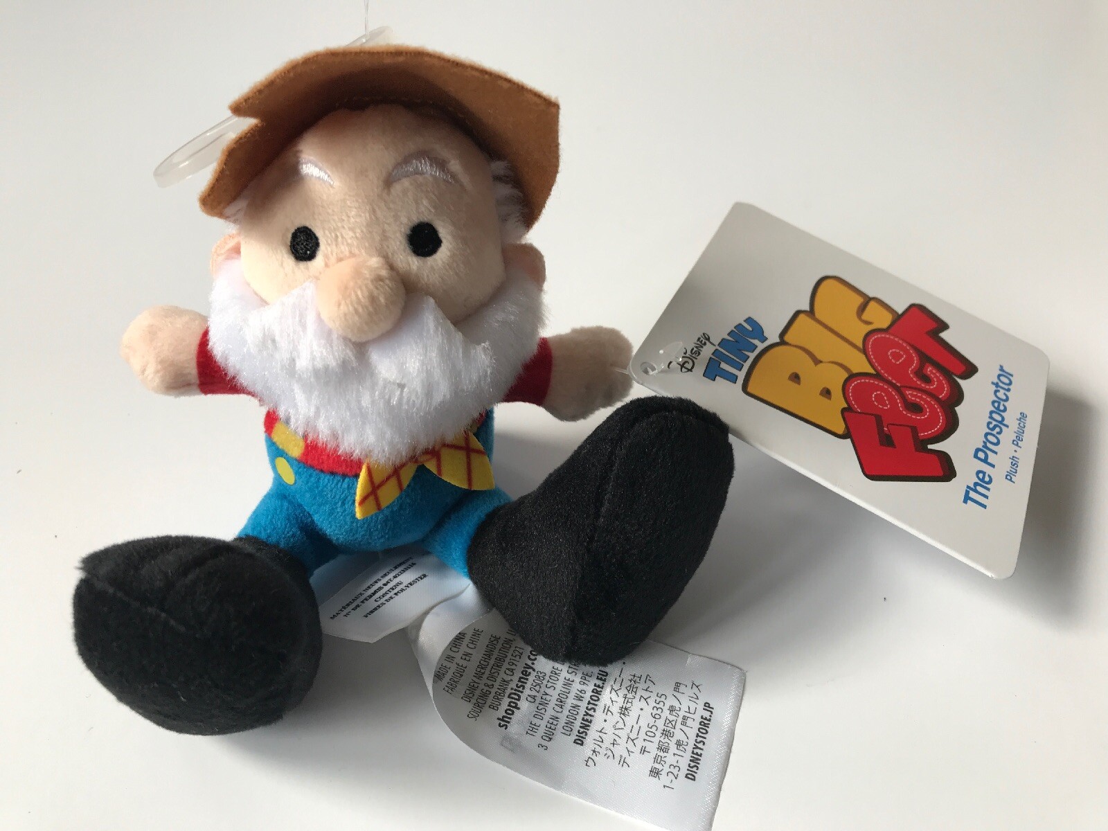 NWT Disney Store Tiny Big Feet Toy Story 4 Prospector Stinky Pete Stuffed Plush