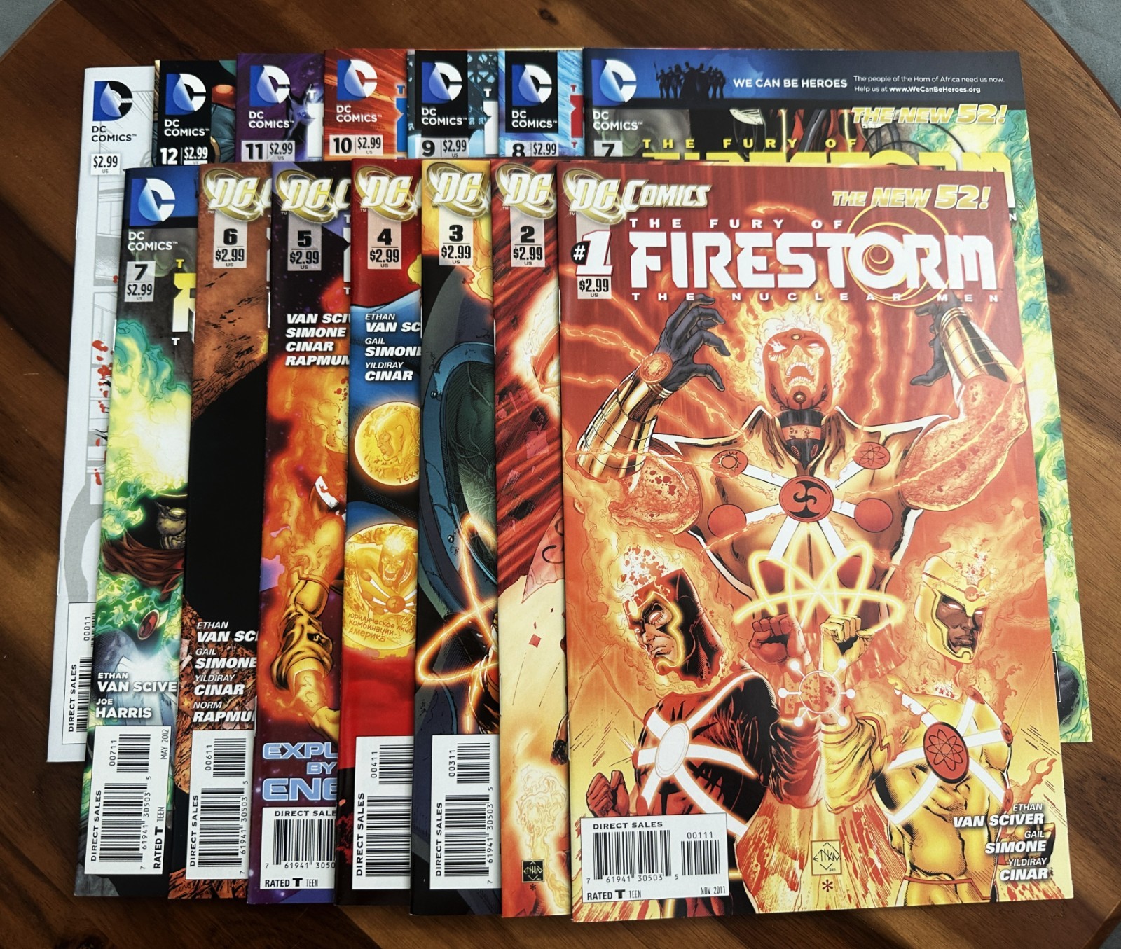 Firestorm #1-12 + 0 (2011) New 52 DC Comics NM Gail Simone Ethan Van Sciver