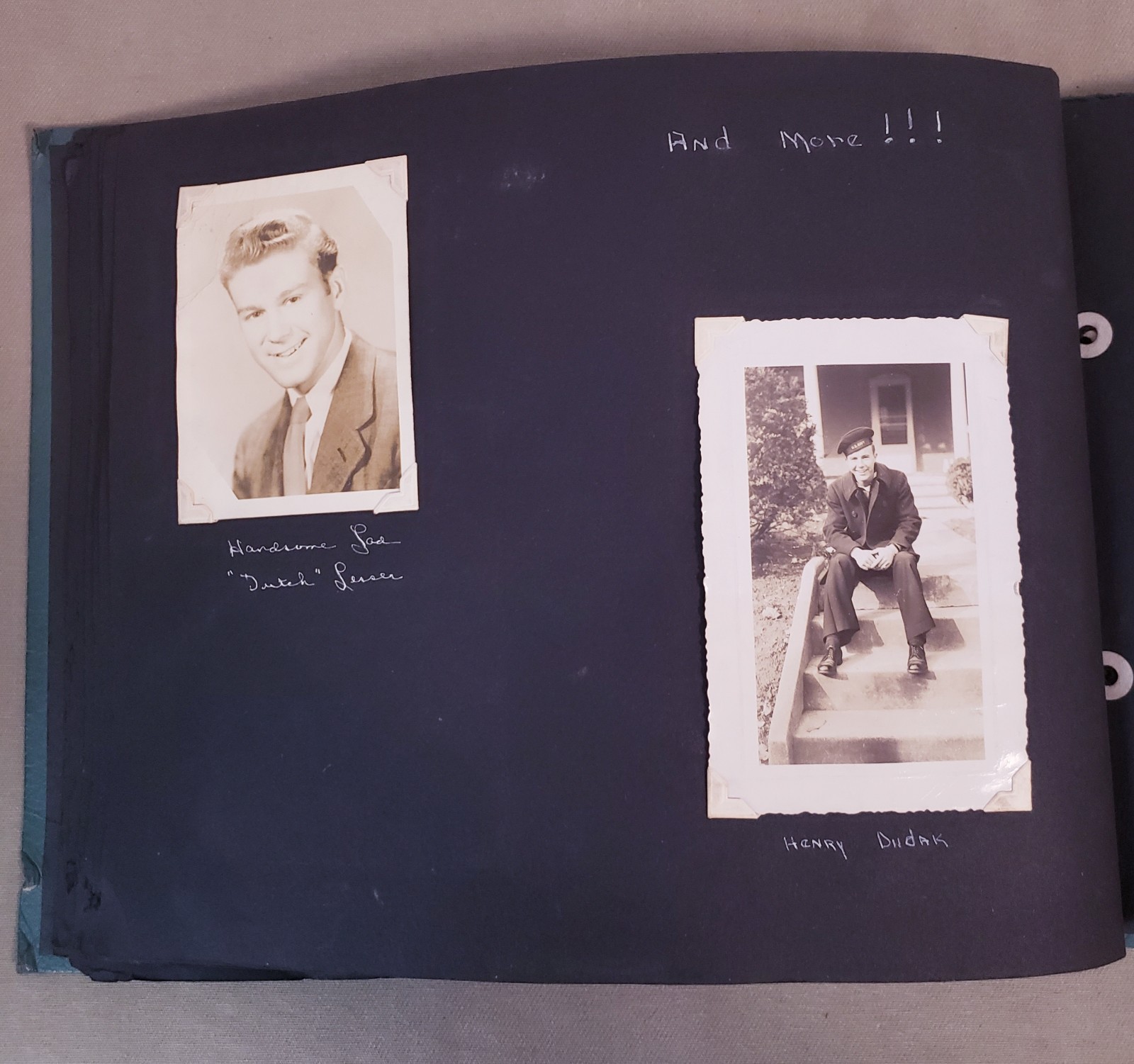 Album With 96 Photographs Various Many Military Men Photos Circa 1940s