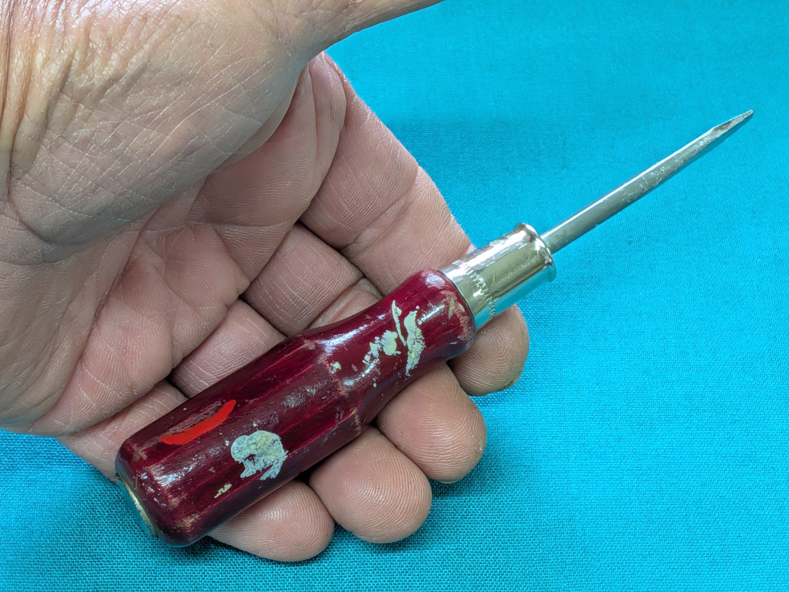 Rare STANLEY 2-1/4″ Straight Screwdriver No. 1272 Steel-Capped 6″ OAL