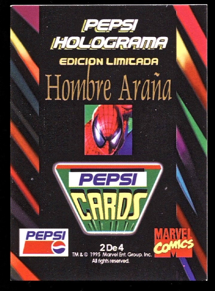 1994 Marvel Pepsi Unlicensed Proxy Set 1-4 Spider-Man Hulk Quicksilver Surfer