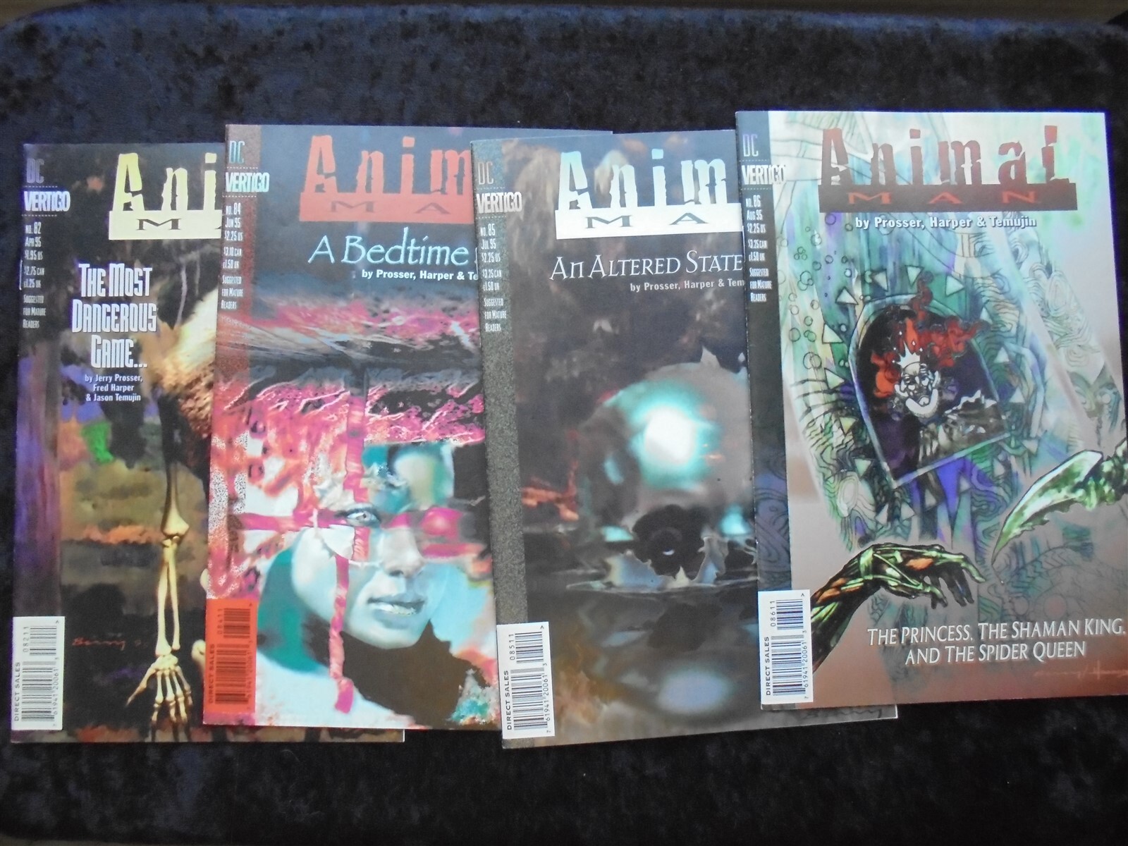 ANIMAL MAN #82, 84-86 DC/VERTIGO COMICS 4 ISSUES!! HIGH GRADE!