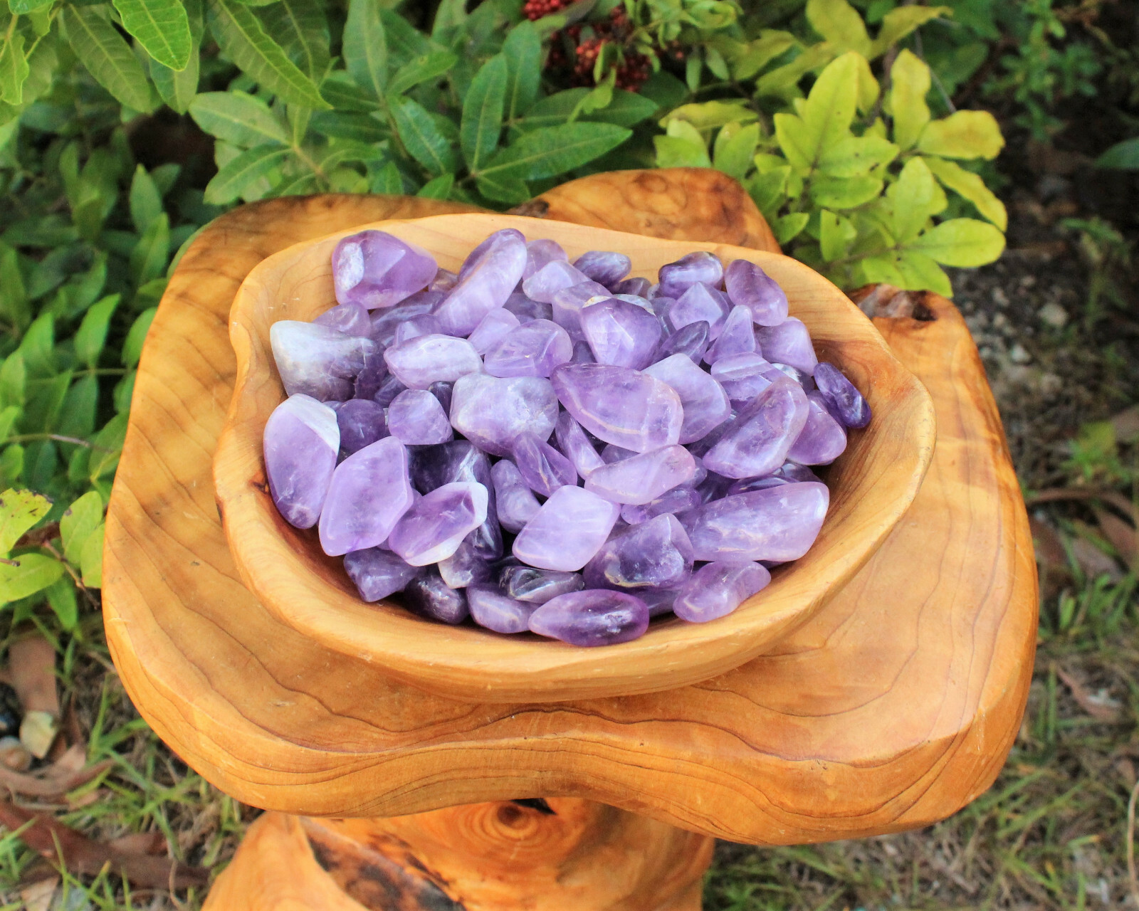 Tumbled Amethyst 1/2 lb Lot Crystal Healing Reiki Chakra Tumble Gemstone 8 oz