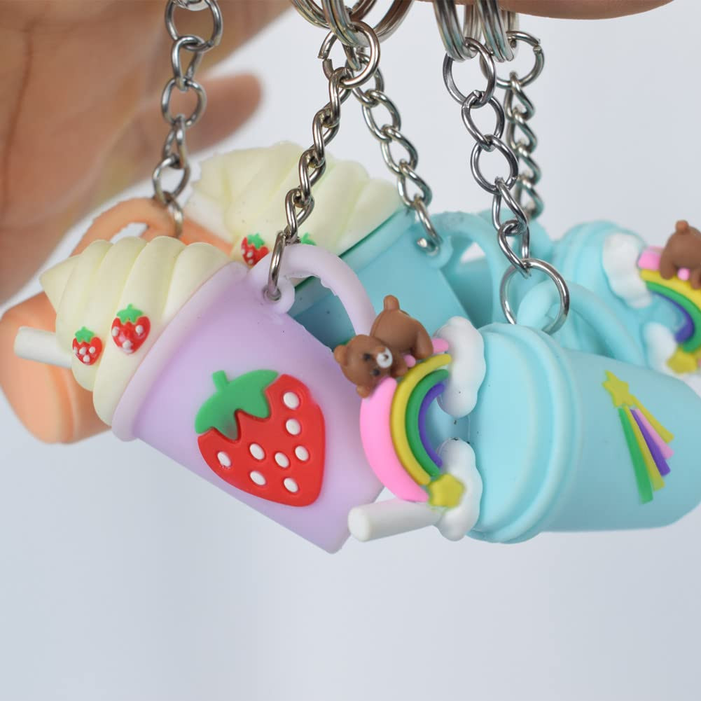 50 PC Bulk Keychains Set, Split Keychains Rings with Chain 1 Inch, Key Rings New