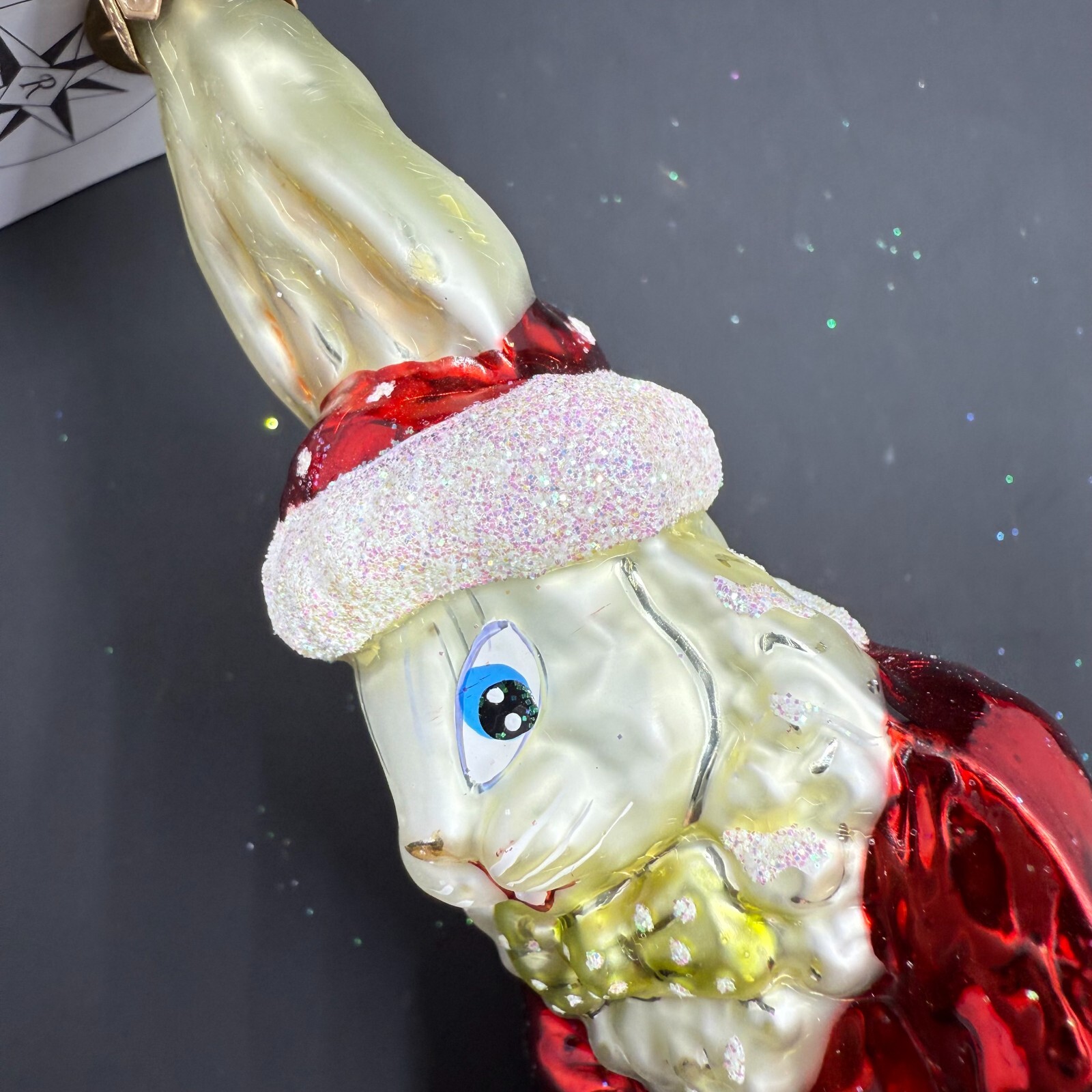 2000 Christopher Radko SANTA SUITS BILLY BUNNY Ornament 00-1264-0 Santa 6”