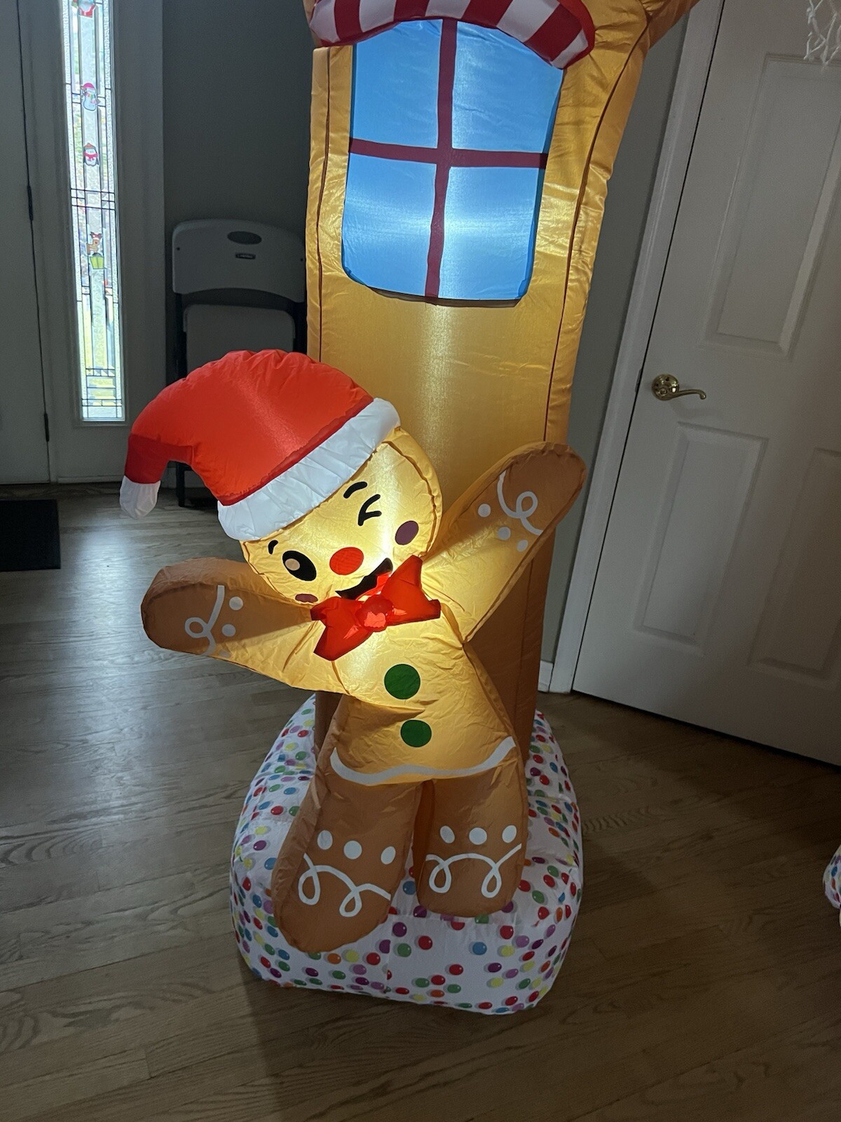 10ft Christmas Inflatable Gingerbread House Archway Cookie House Candycane Decor