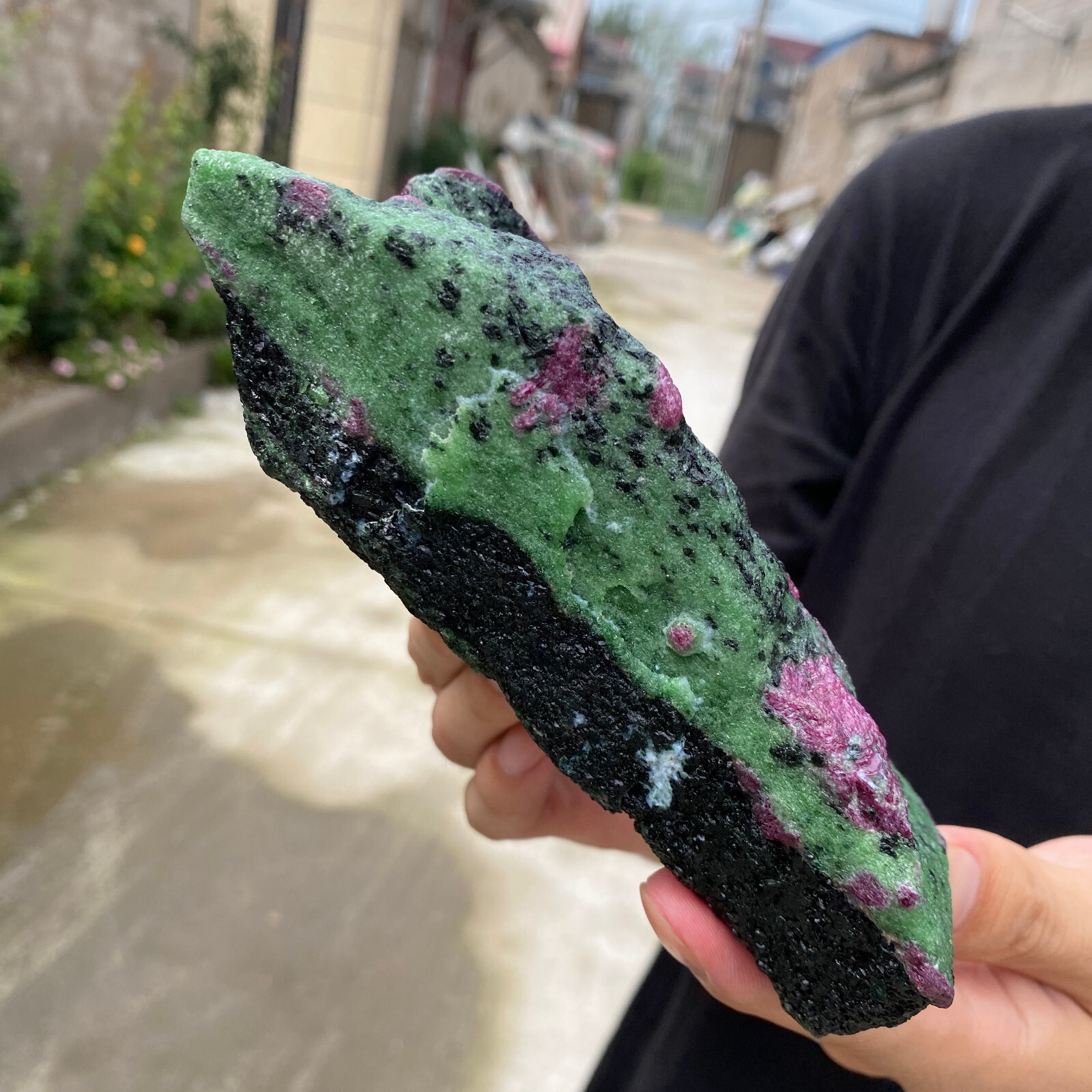 2.6lb Rare Natural Ruby Zoisite Quartz Crystal Gemstone Rough Mineral Specimen