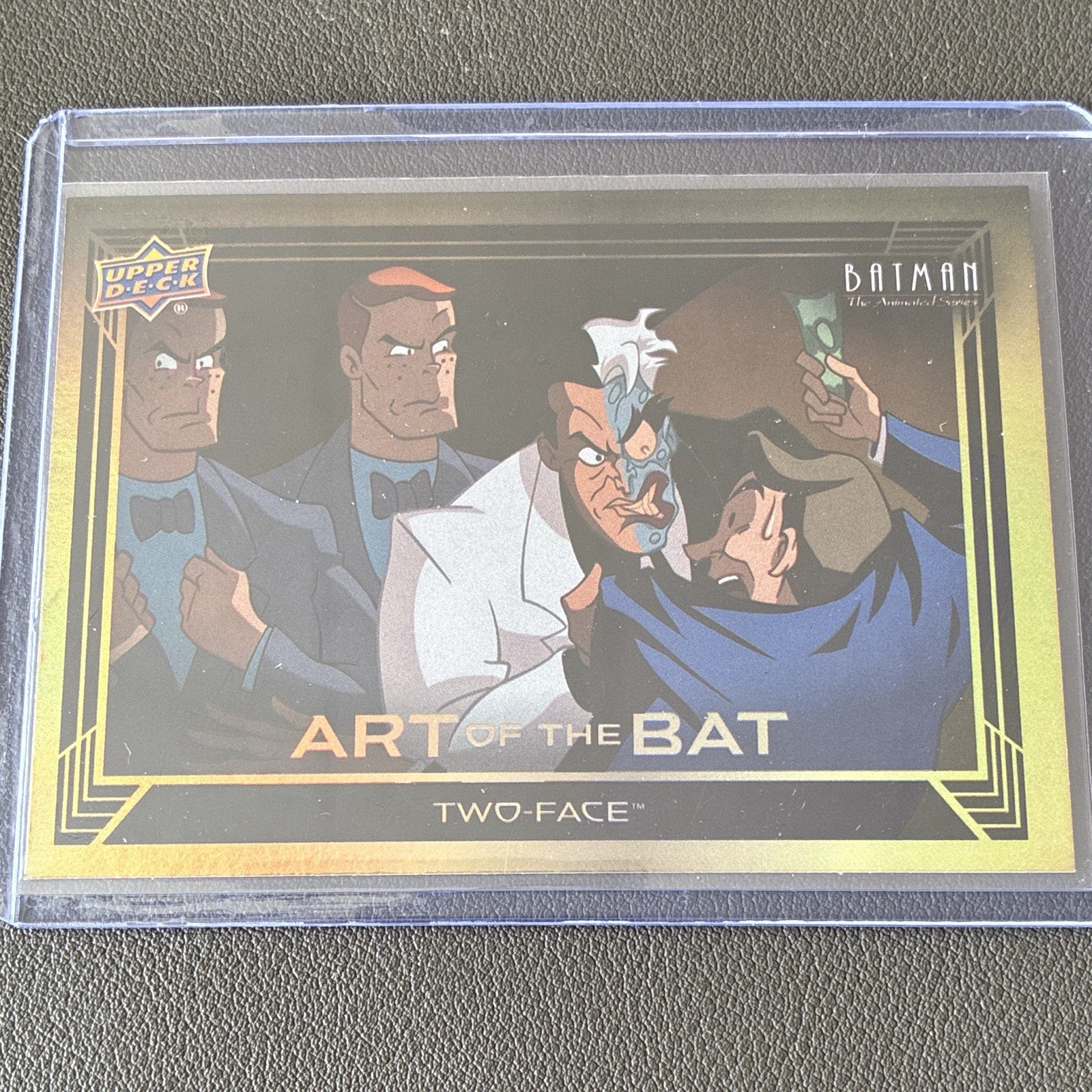 Upper Deck 2025 Batman Animated Series Art of the Bat Two-Face Gold AB-16