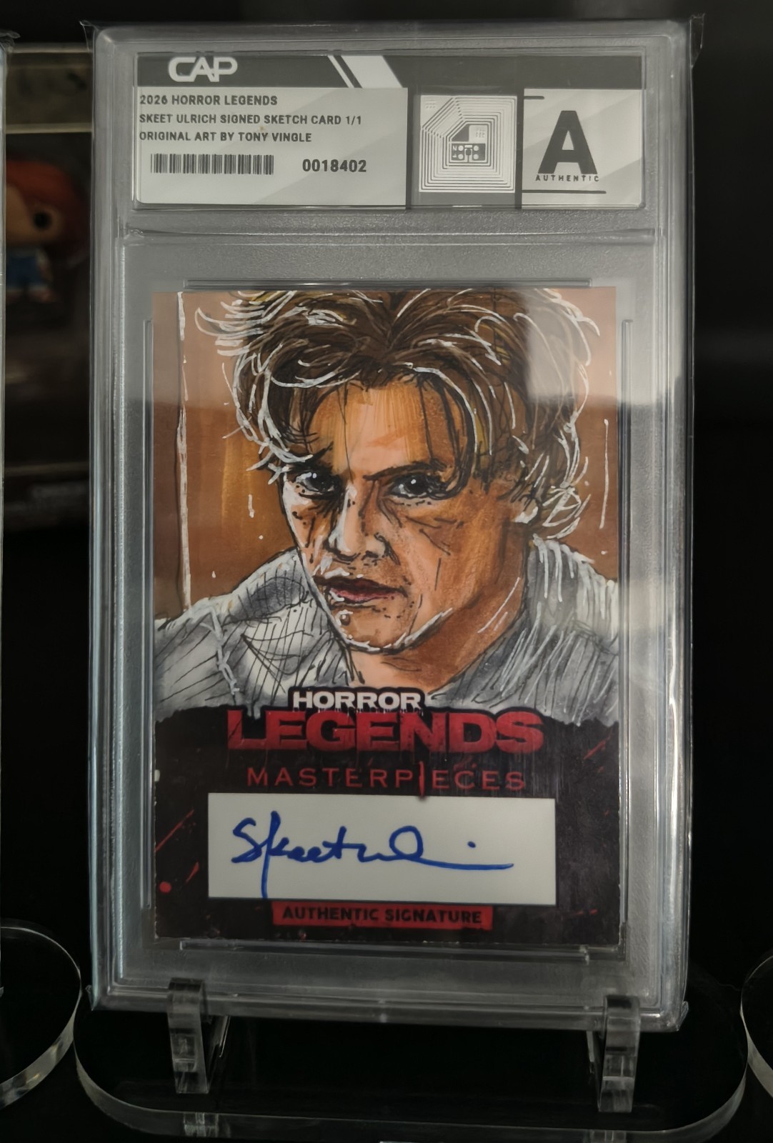 Horror Legends Masterpieces S2 Sketch Card 1/1 Signed Skeet Ulrich Scream Billy