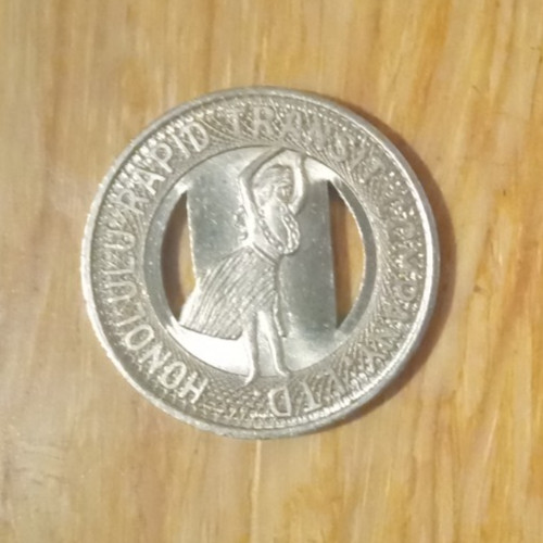 1951 Honolulu Hawaii Hula Girl Transit Token – Uncirculated