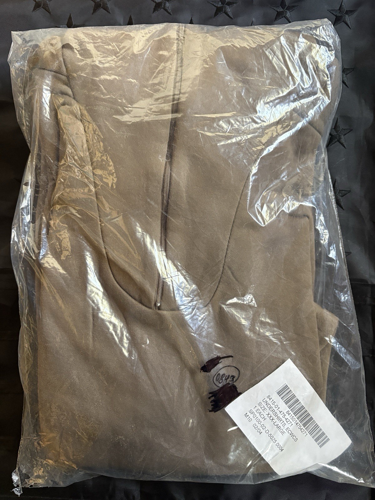 NEW US Military ECWCS Polypropylene Cold Weather Undershirt XXXL Brown