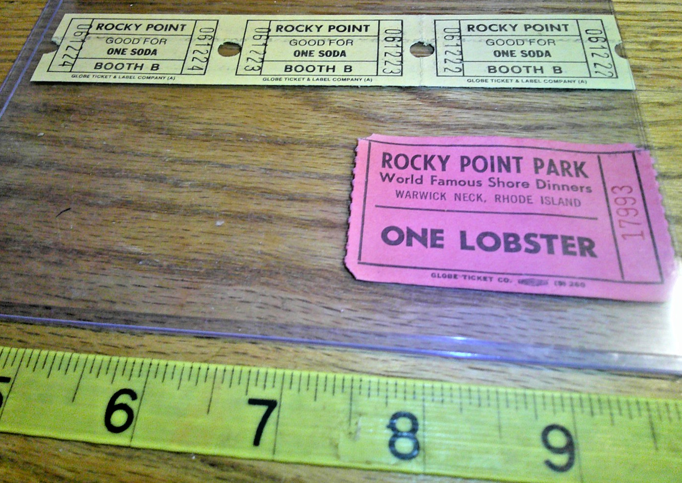 food and drink tickets Rocky Point Park Warwick Neck Rhode Island