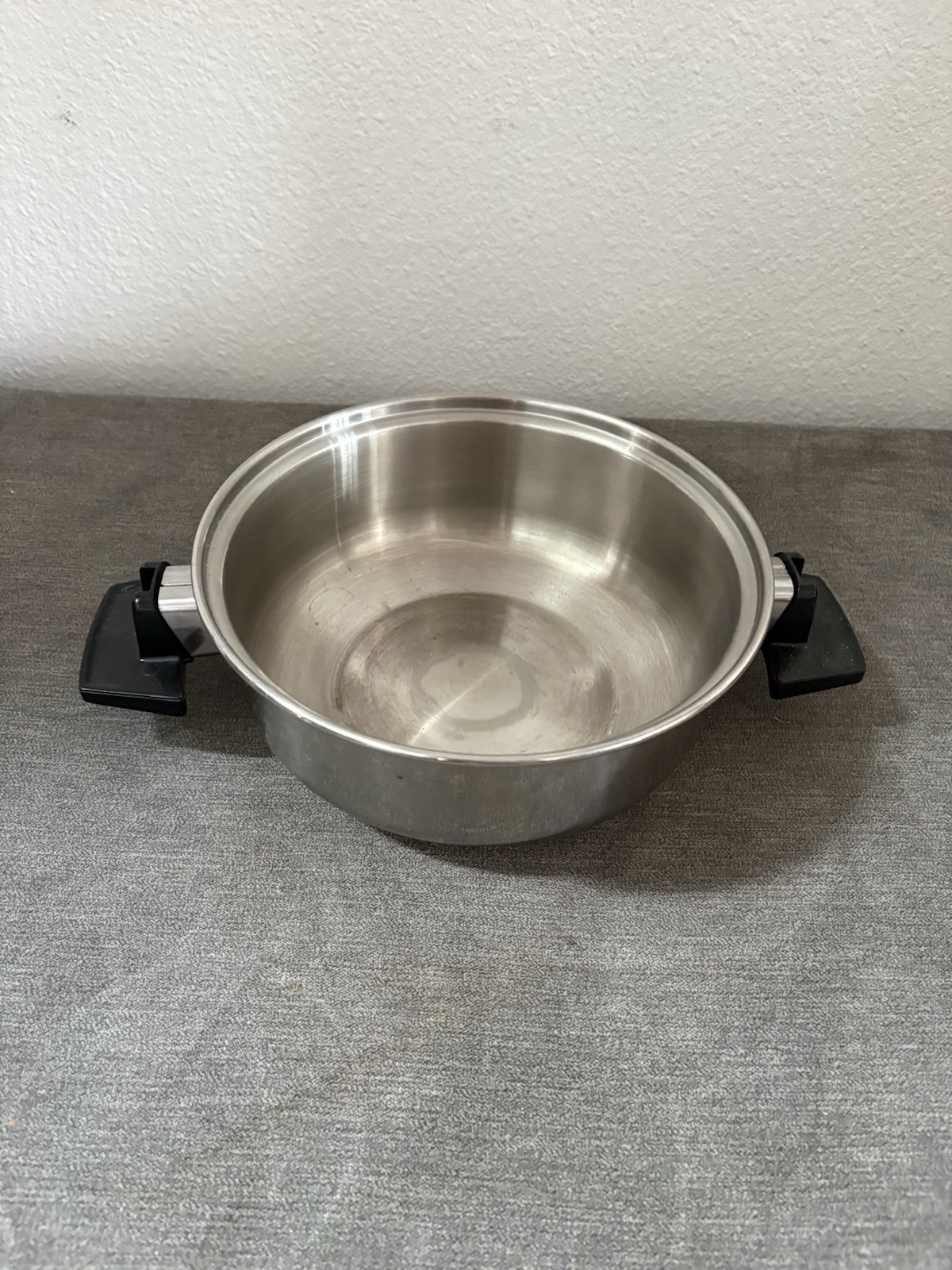 Vtg West Bend Double Boiler Insert Pot Stainless Steel Or Curved Lid?
