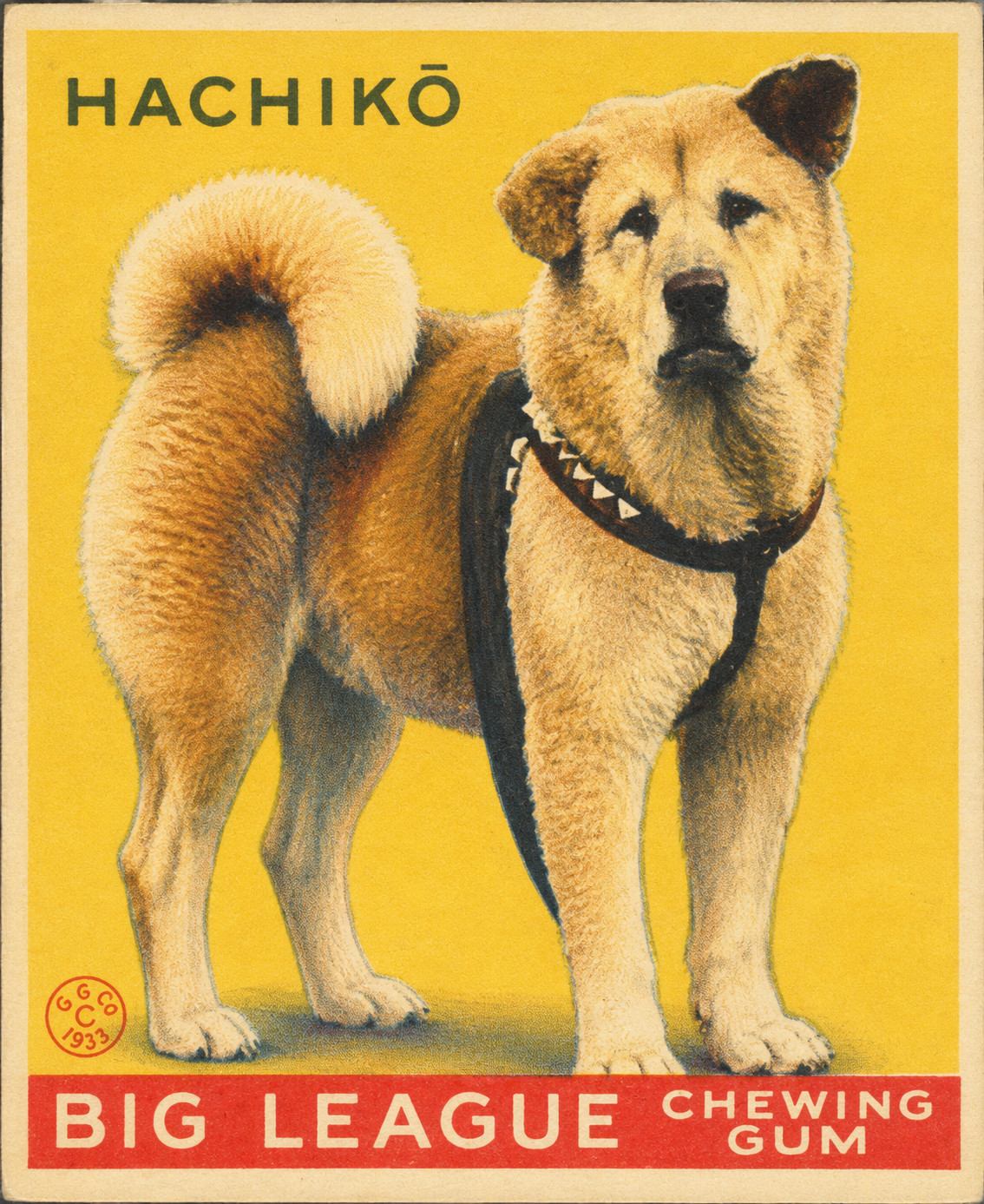 Hachiko – ACEO 2026 Custom Hand Made Art Trading Card Dog Akita Breed