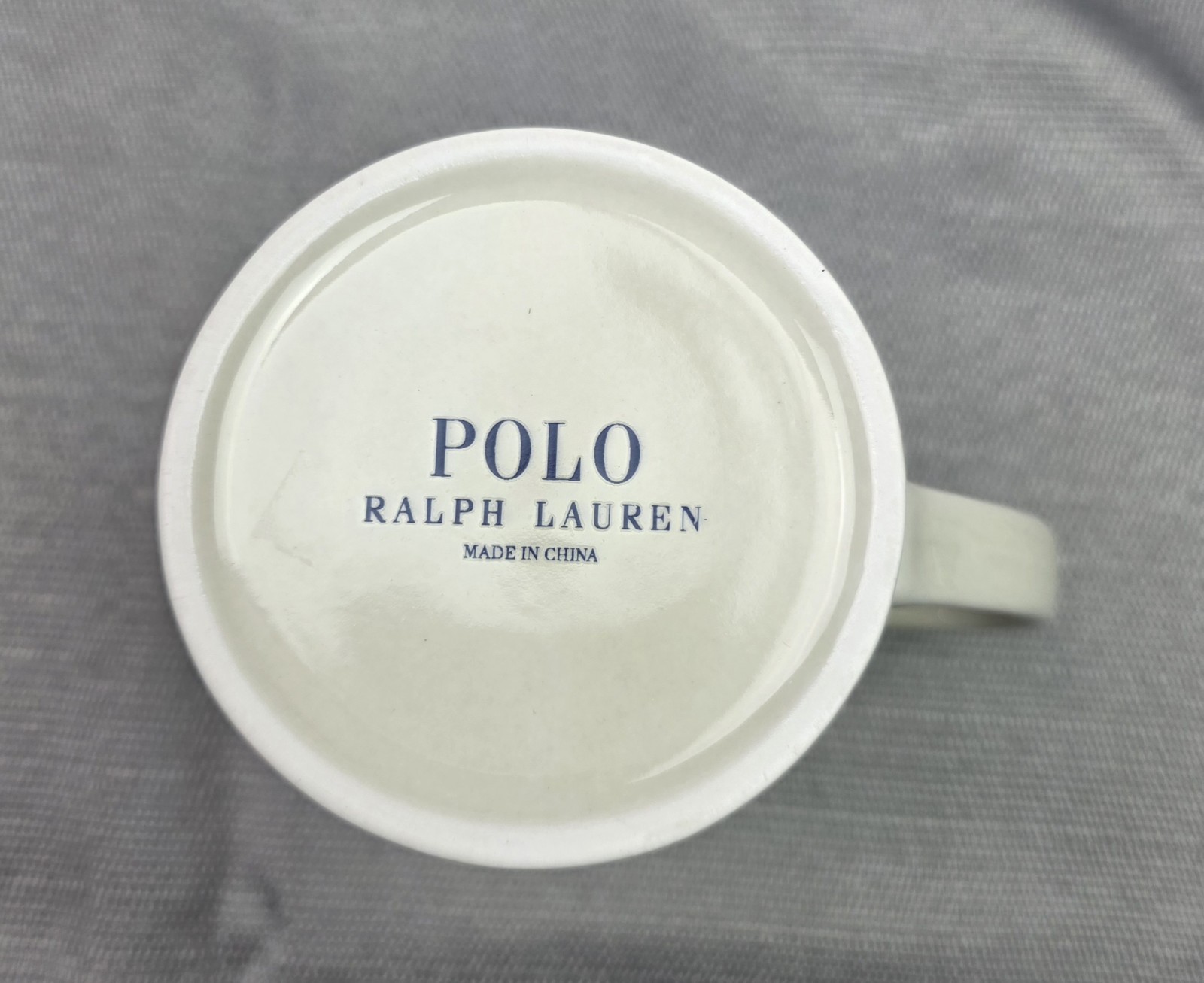 NWB Polo Ralph Lauren 14oz Porcelain Coffee Tea Mug State Champ 1967 White Vtg