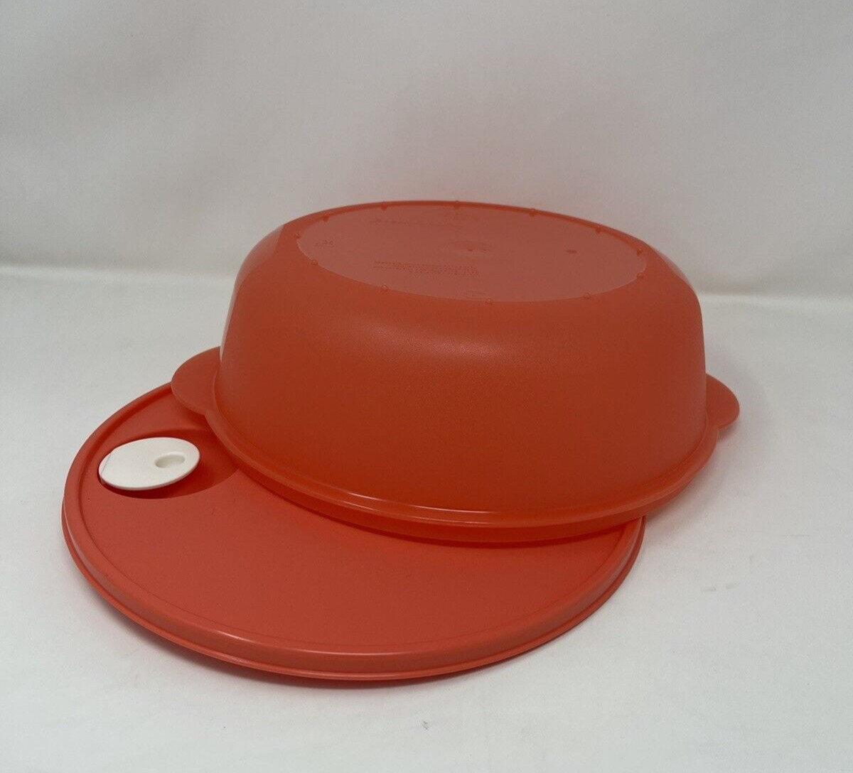 Tupperware Crystalwave Large 3qt Microwave Bowl Coral Microwave Safe New
