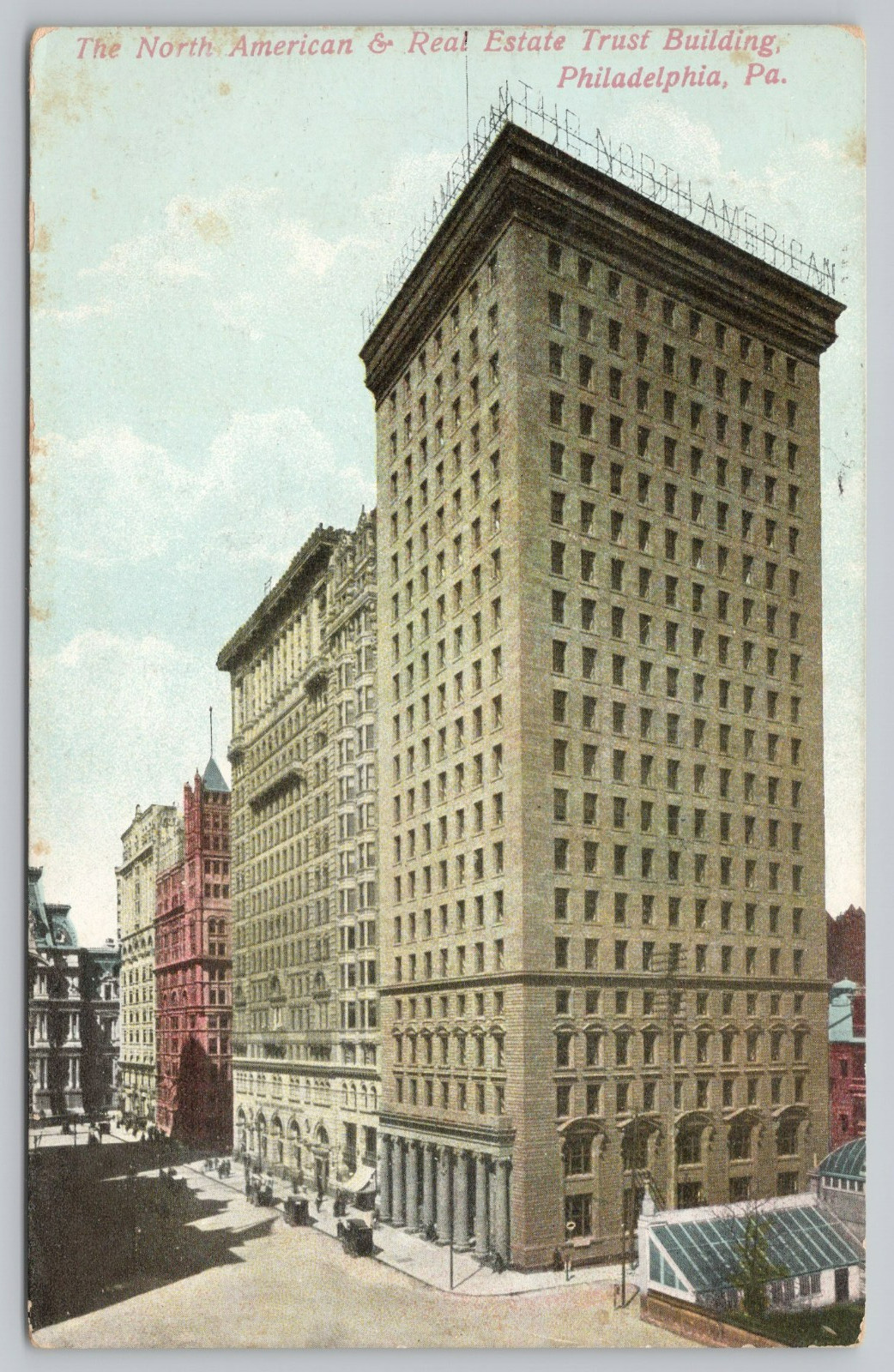 Postcard North American & Real Estate Trust Building Philadelphia Pennsylvania