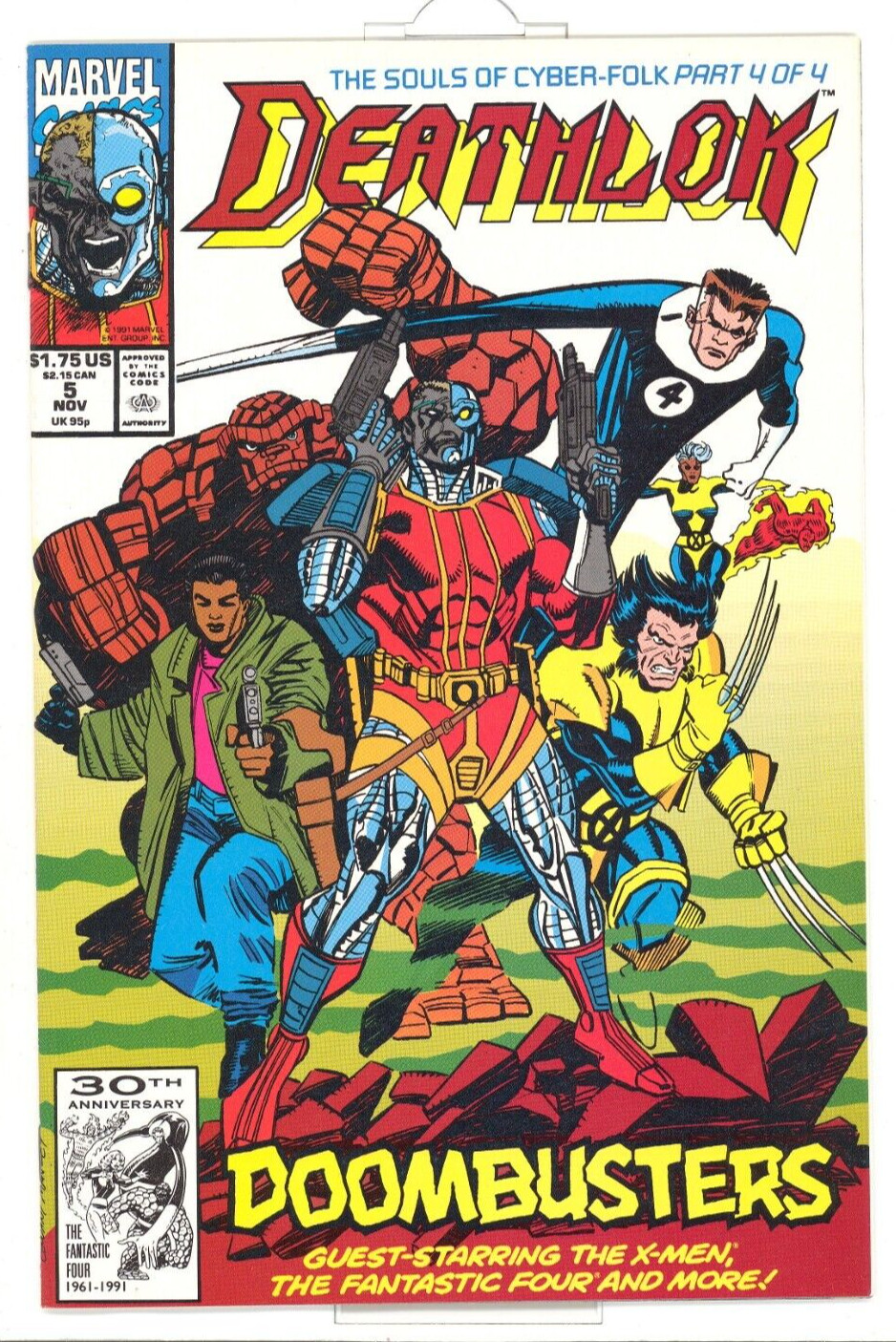 Deathlok #5 Near Mint/Mint (9.8) 1991 Marvel Comic ~ UNCIRCULATED ~