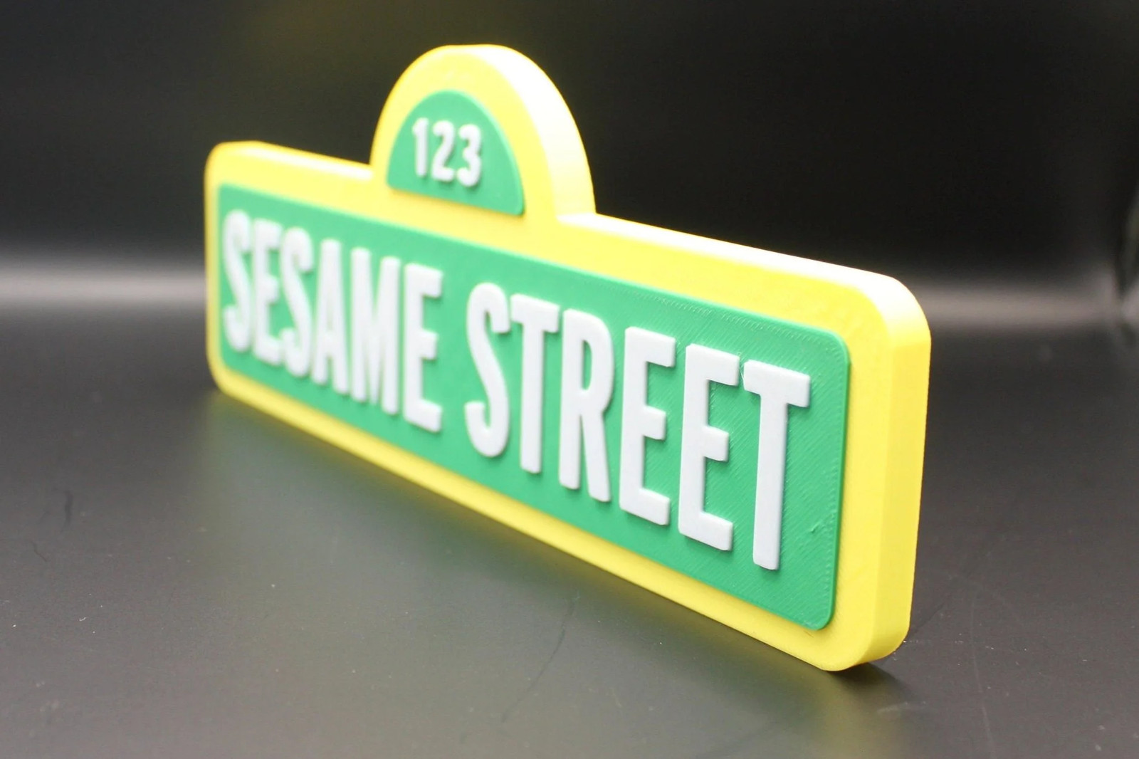 Sesame Street 3D printed Logo Art