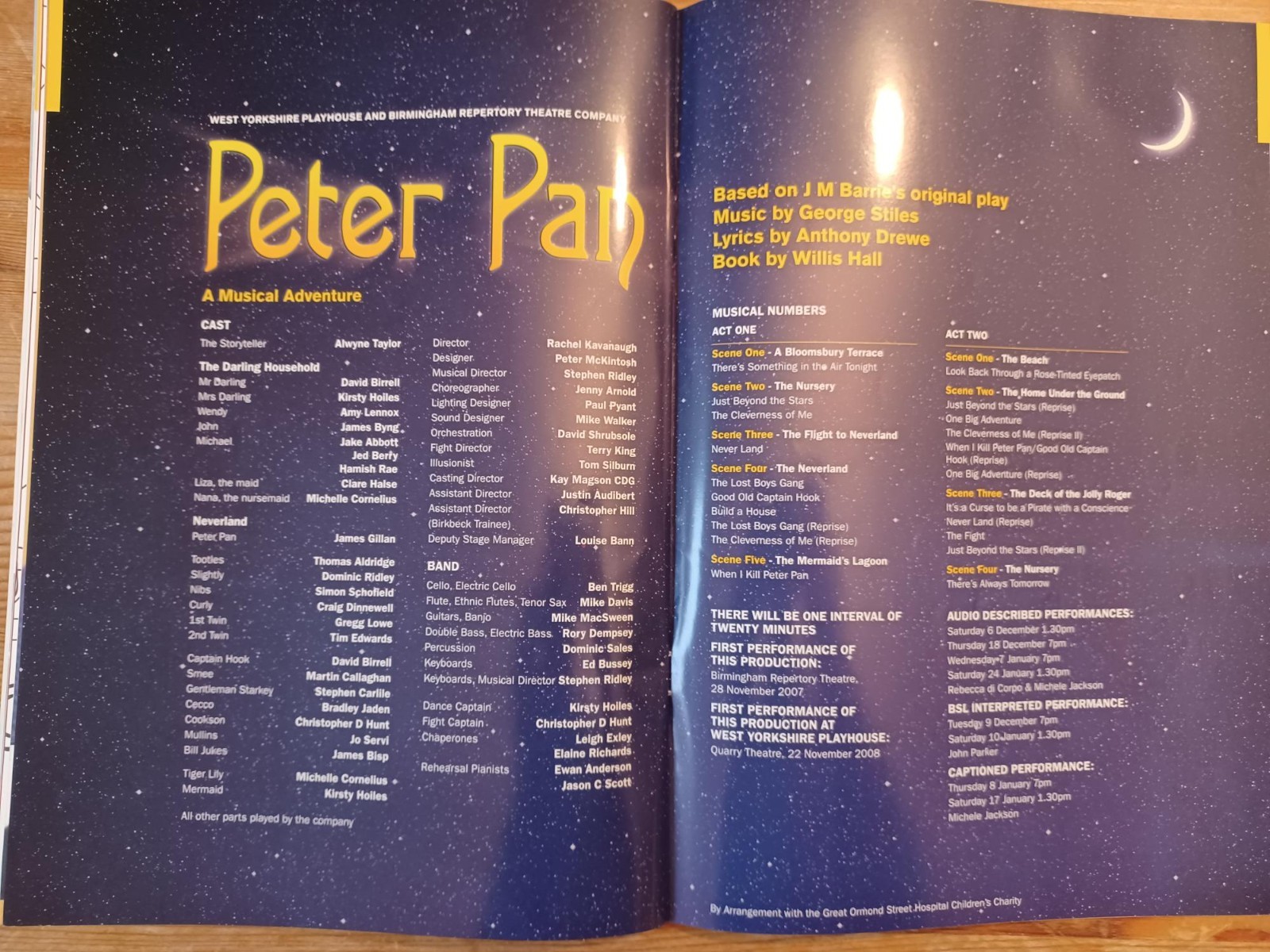 4 x Programmes from The West Yorkshire Playhouse Leeds – 2000s onwards