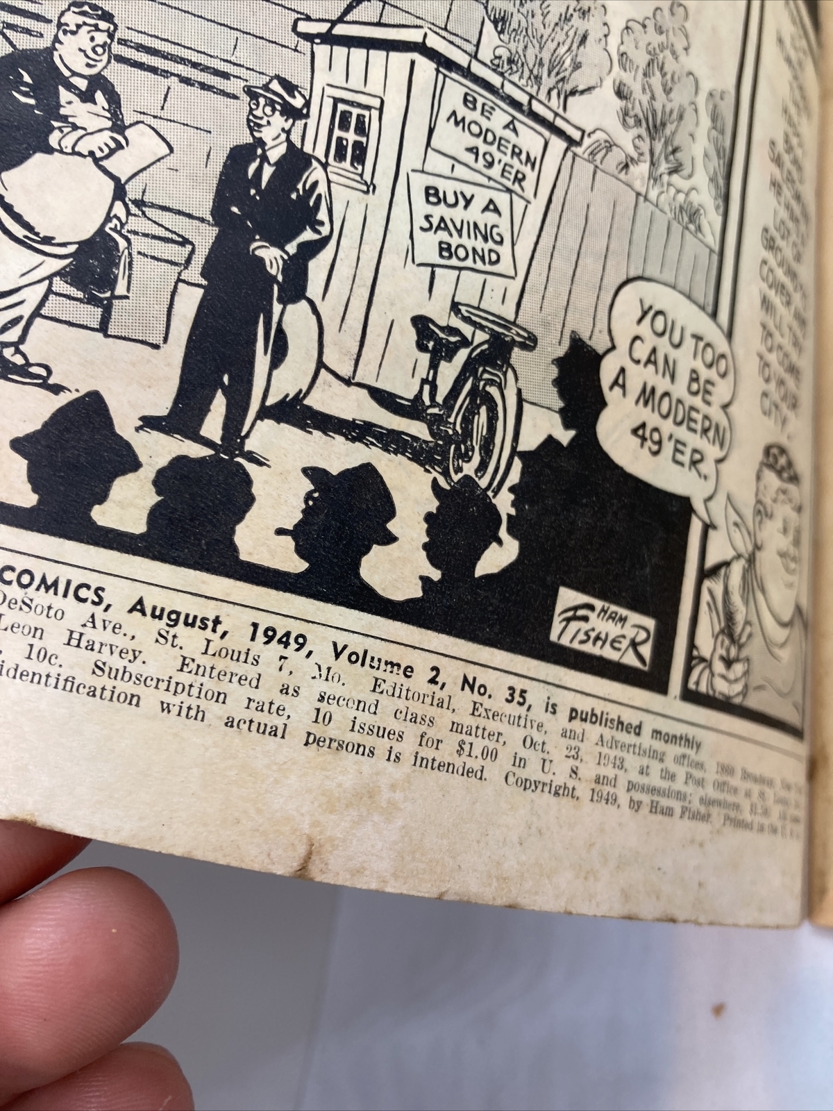 Joe Palooka #35 1949 Damage To The Side Very Rough AS IS