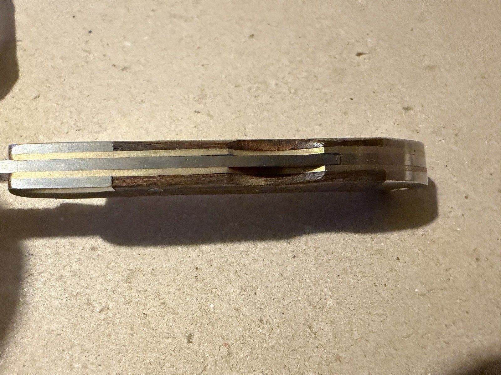 Gerber Legacy Knife Small 7545 LockBack Japan Wood VTG Vintage Lanyard Hole