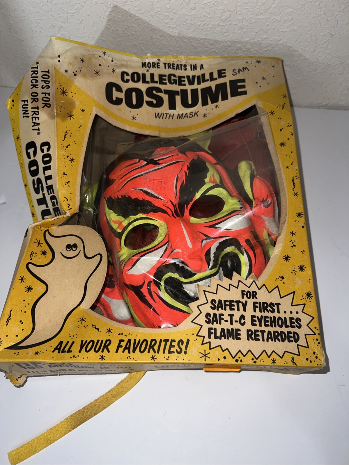Vintage Halloween DEVIL Costume w Mask Ben Cooper Collegeville Halco Kusan
