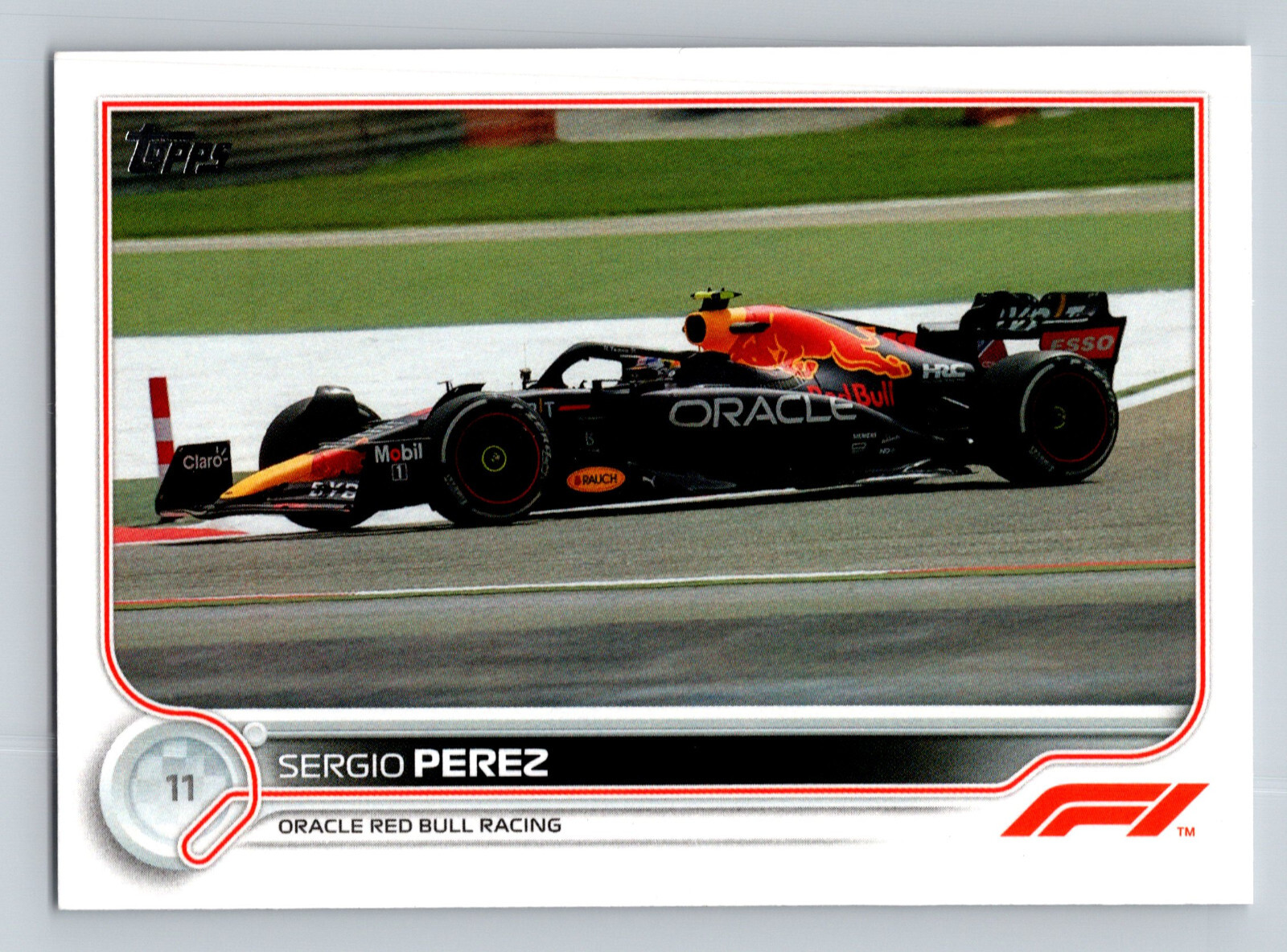 2022 Topps Formula 1 Sergio Perez #110 Trading Card F1 Oracle Red Bull Racing