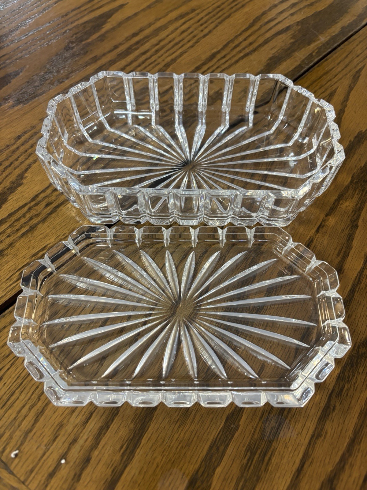 Mikasa Crystal Odyssey Octagonal Covered Box 8in Made In Germany 8″ – Heavy