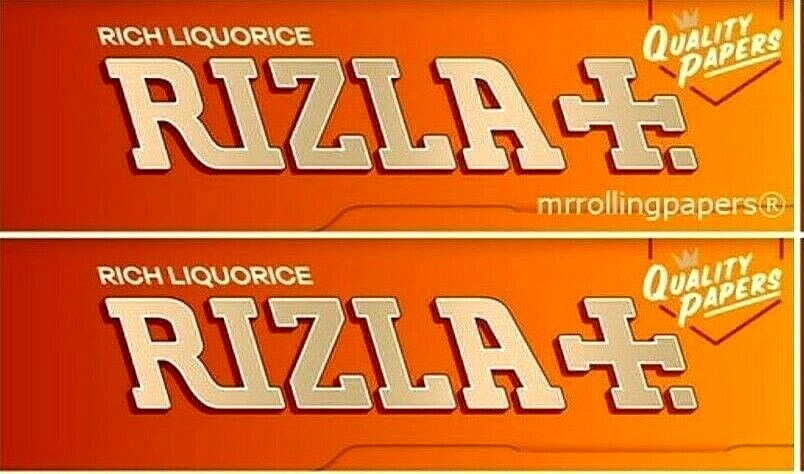 2x Rizla ROLLING PAPERS Single Wide LIQUORICE *DISCOUNTS!* *FREE USA SHIPPING*