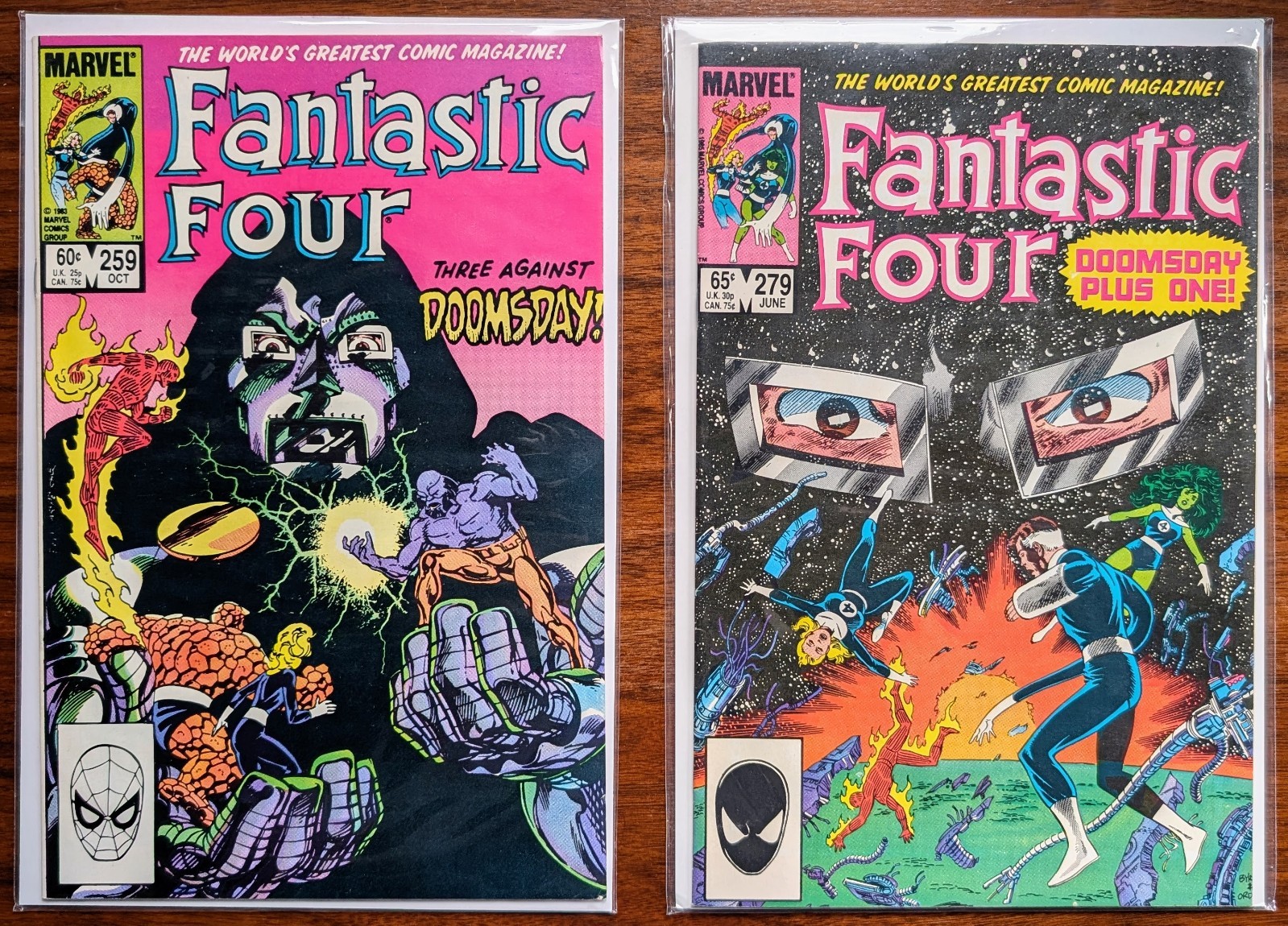 Fantastic Four #259 & 279 (1983) 💥Doctor Doom ~ Marvel Comics💥 VF/VF+