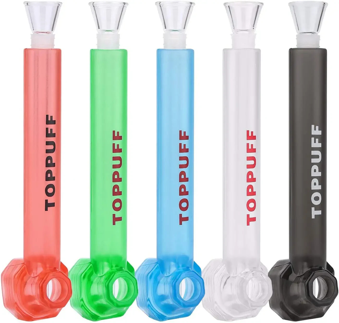 5 Units-Random Colors Top Premium Portable Hookah Bottle Water Glass Bong