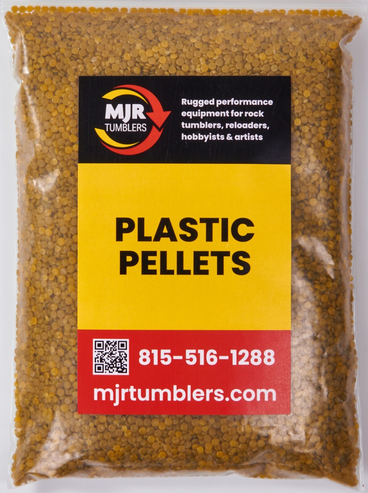 2 lb Plastic Pellets Tumbling Media Filler Lapidary Rock Polishing Burnishing